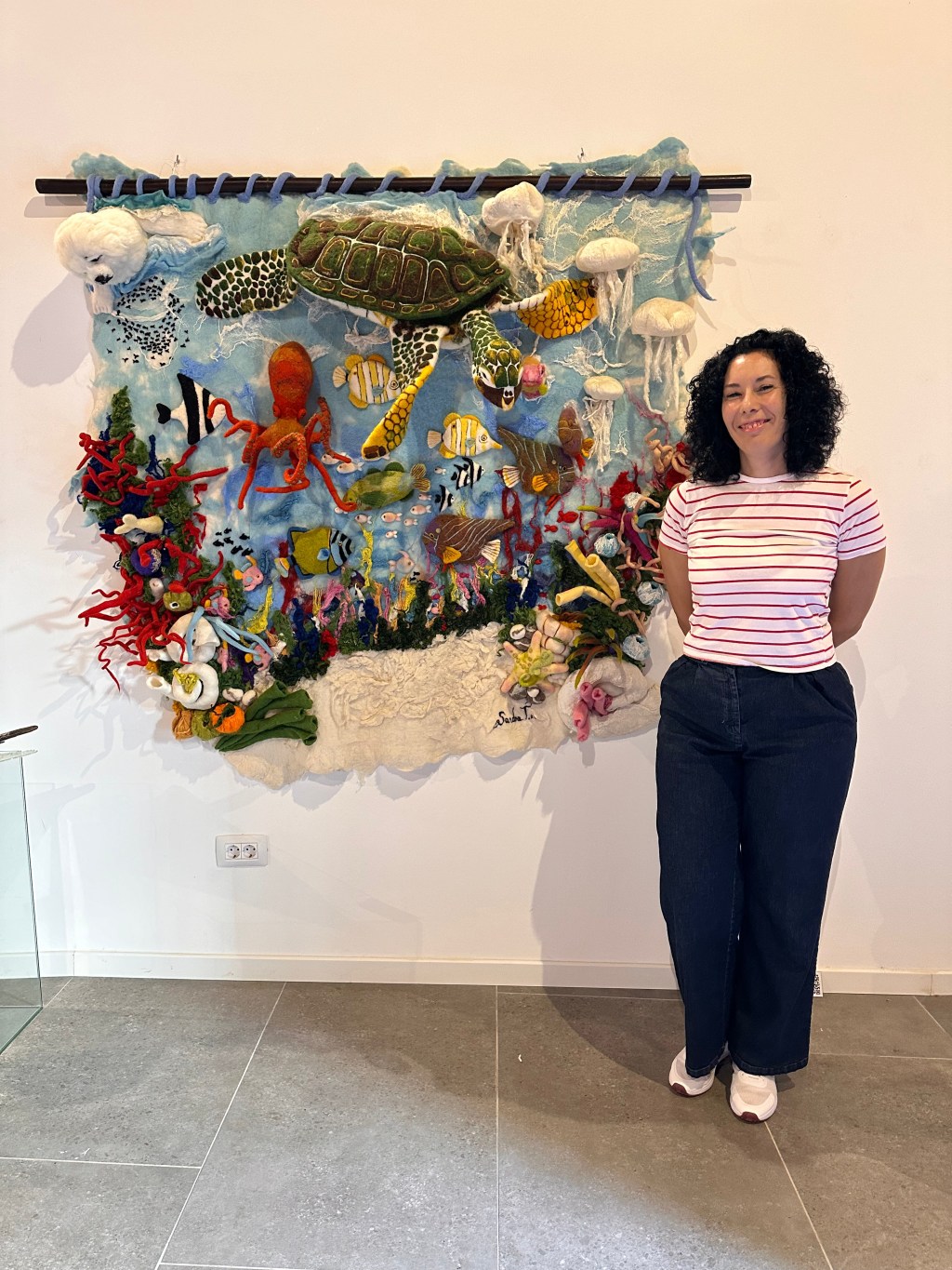 Geisha en fieltro. Taller de fieltro agujado con Sandra&nbsp;Trujillo.